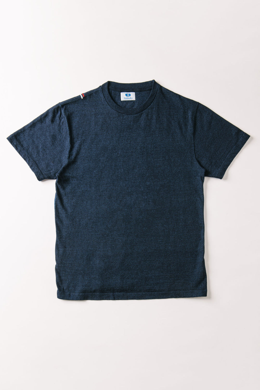 【TANUKI】Heavy Shinkai 深海 Natural Indigo T-Shirt ／重磅針織藍染短T