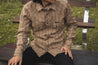 【Indigofera】DOLLARD LINEN/COTTON STRIPE SHIRT / 棉麻混紡經典西部襯衫