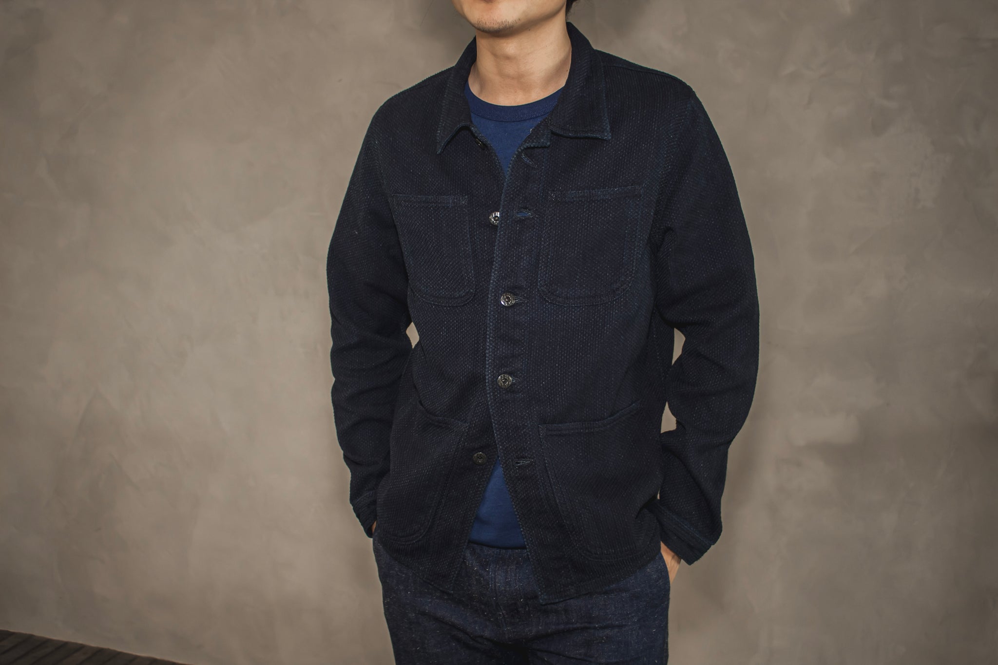 Japan blue sales denim jacket