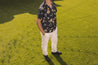 【Naked and Famous】Aloha Shirt Silky Flowers - Black／絲質夏威夷黑色花襯衫