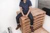 【Naked and Famous】Aloha Shirt Indigo Waffle