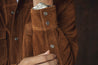 【Fortela】RANCH CR001 MOU Western Suede Shirt Jacket 