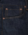 【Indigofera】Clint Jeans, Fabric No. 3 S.T.P.F 13oz / 中高腰 未預縮復古Levis老布 經典美式直筒 - Blue Beach Denim