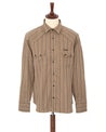 【Indigofera】DOLLARD LINEN/COTTON STRIPE SHIRT / 棉麻混紡經典西部襯衫