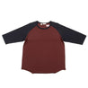 【Indigofera】Supima Leon Raglan Sweater 頂級匹馬棉 拉克蘭五分袖上衣 紫紅&黑 灰炭&黑