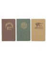 【Indigofera】Notebooks, Set of 3／品牌LOGO西部風情筆記本(三本一組)