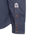 【Indigofera】Ryman Denim Shirt ／7.5oz／藍染經典西部襯衫 - Blue Beach Denim