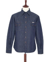 【Indigofera】Ryman Denim Shirt ／7.5oz／藍染經典西部襯衫 - Blue Beach Denim