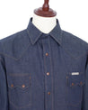 【Indigofera】Ryman Denim Shirt ／7.5oz／藍染經典西部襯衫 - Blue Beach Denim