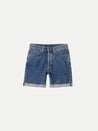 【Nudie Jeans】Josh Shorts 90s Stone Denim 12.75oz／有機回收再生棉 復古石洗短褲