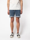 【Nudie Jeans】Josh Shorts Friendly Blue 13.25oz／有機棉 水洗牛仔短褲