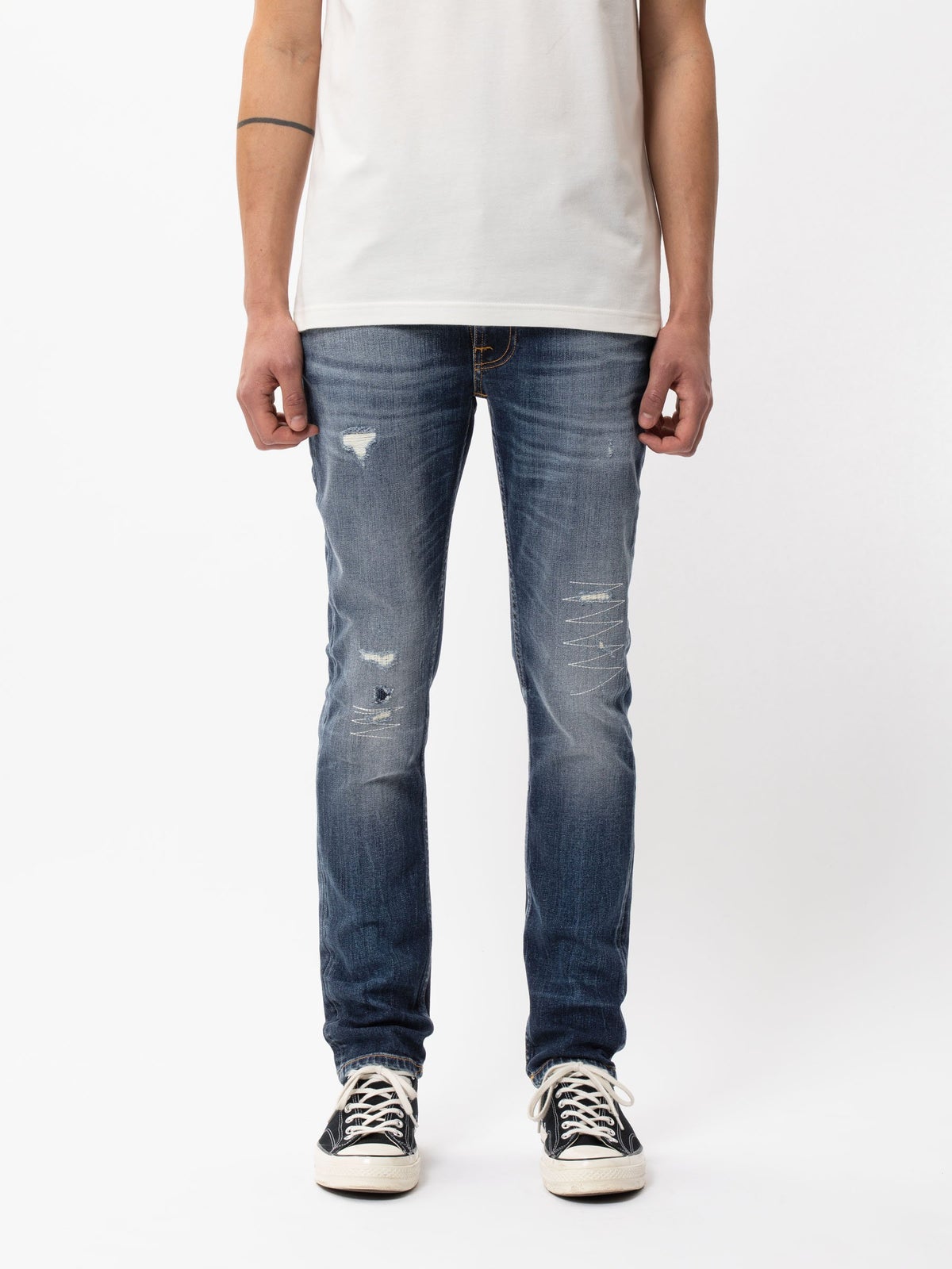 Nudie Jeans】Lean Dean Born Blue – Blue Beach Denim