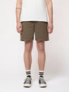 【Nudie Jeans】Luke Shorts Solid Faded Green