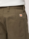 【Nudie Jeans】Luke Shorts Solid Faded Green／9.5oz／有機棉 斜紋卡其短褲