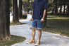【Nudie Jeans】Josh Shorts Friendly Blue 13.25oz／有機棉 水洗牛仔短褲