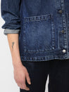 【Nudie Jeans】Nina Worker Jacket Denim／女版復古水洗工裝夾克