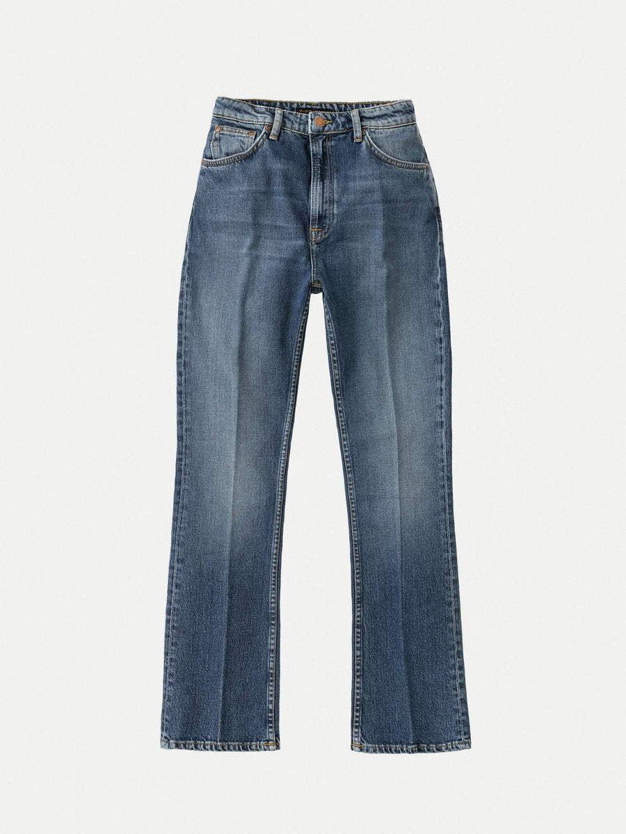【Nudie Jeans】Rowdy Ruth Vintage Crease / 女版高腰微喇叭褲