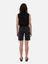 【Nudie Jeans】Maud Shorts Black Stone / 女版 黑復古刷色 有機棉 高腰長版短褲