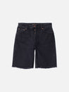 【Nudie Jeans】Maud Shorts Black Stone / 女版 黑復古刷色 有機棉 高腰長版短褲