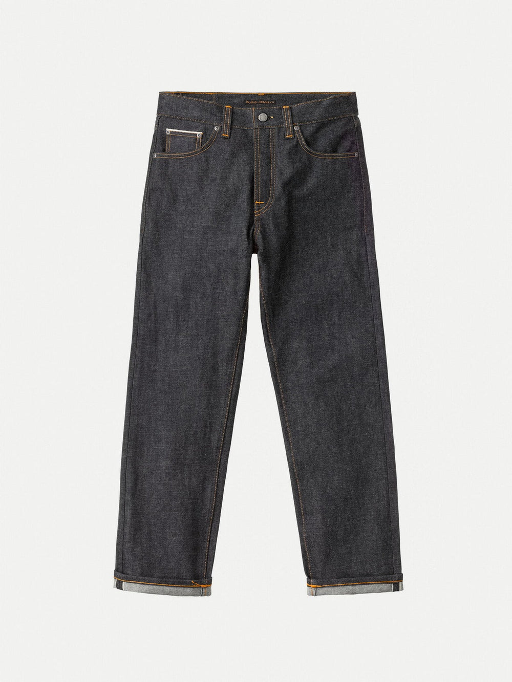 【Nudie Jeans】Rad Rufus Dry Emerald Selvage 15oz 綠寶石橘耳布邊直筒牛仔褲
