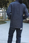 【ONI DENIM】03501 HJS Drop Needle Stitching Jacquard Striped Denim Coverall Jacket 