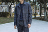 【ONI DENIM】03501 HJS Drop Needle Stitching Jacquard Striped Denim Coverall Jacket 