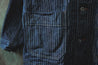 【ONI DENIM】03501 HJS Drop Needle Stitching Jacquard Striped Denim Coverall Jacket 