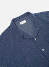 【Universal Works】Road Shirt In Navy Cactus Weave／仙人掌不規則刺子 50s開領短袖襯衫