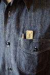 【The Rite Stuff】Bantam Cotton-Linen Short-Sleeve Work Shirt (Indigo) 