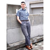 【The Rite Stuff】Bantam Cotton-Linen Short-Sleeve Work Shirt (Indigo) 
