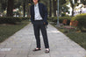 【Universal Works】雙色撚紗 低腰修身直筒斜紋褲 炭灰雙色／Marl Twill Aston Pant