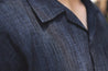 【Universal Works】Camp Shirt In Indigo Yokohama Cotton-Linen