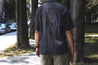 【Universal Works】Camp Shirt In Indigo Yokohama Cotton-Linen