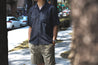 【Universal Works】Camp Shirt In Indigo Yokohama Cotton-Linen