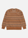 【Universal Works】Classic Crew Sweatshirt In Brown Hikers Jacquard／經典緹花針織衫