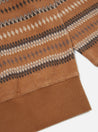 【Universal Works】Classic Crew Sweatshirt In Brown Hikers Jacquard／經典緹花針織衫