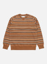 【Universal Works】Classic Crew Sweatshirt In Brown Hikers Jacquard／經典緹花針織衫