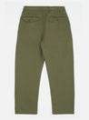 【Universal Works】Double Pleat Pant In Light Olive Twill