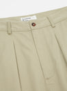 【Universal Works】Double Pleat Pant In Stone Twill