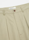 【Universal Works】Double Pleat Pant In Stone Twill