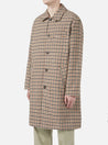 【Universal Works】Swing Overcoat In Stone Columbo Recycled Tweed