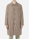 【Universal Works】Swing Overcoat In Stone Columbo Recycled Tweed