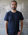 【Wonder Looper】Crewneck T-shirt - Double Heavyweight - Navy