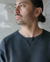【Wonder Looper】Pullover Crewneck - 701gsm Double Heavyweight French Terry - Sumi Black