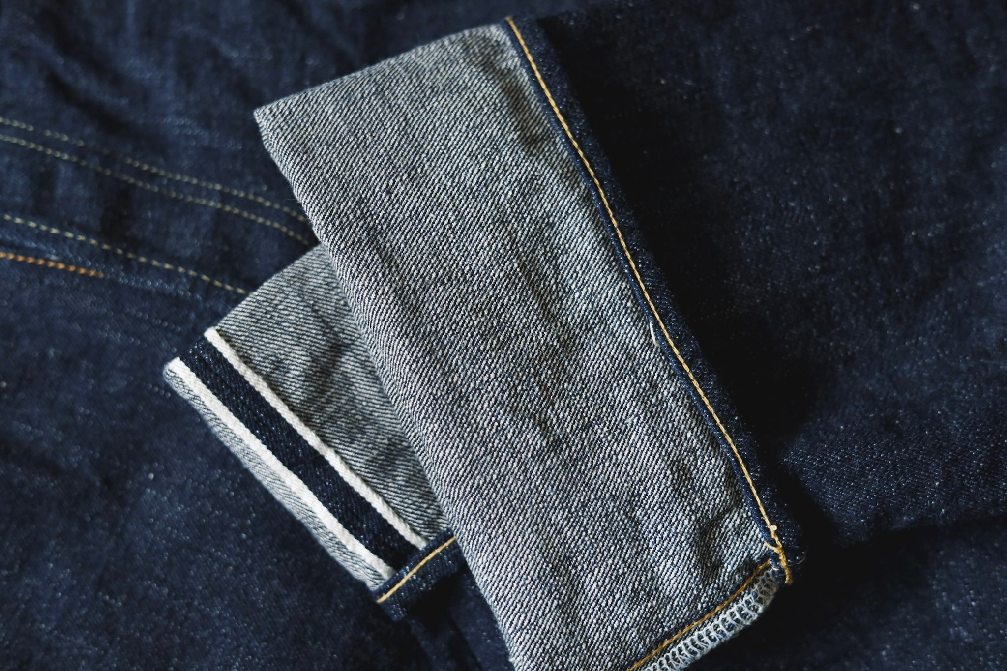 Oni Back Rope 【ONI DENIM】525-NI 16.5oz Natural Indigo Rope Dyeing Denim Classic Stra ...