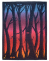 【Indigofera】Second Sunrise Trees Wool Blanket