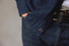 【BZEN】M.3239-PANCHO REGULAR FIT PLEATED VINTAGE INSPIRED SHIRT-5.25oz-E0 DARK LAKE 