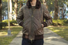 【Dehen 1920】 Flyer's Club Jacket - Dark Tan Waxed Canvas 