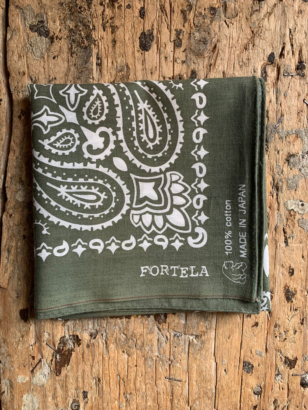 【Fortela】BANDANA PAISLEY GRE / 義大利製領巾
