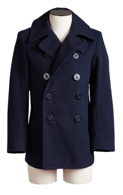 【Fortela】PEACOT MA657 BLU Wool Coat